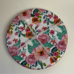 Floral Melamine Dinner Plate Set 11" each (4-PC)